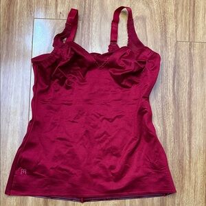 Ruby Ribbon Res Tank Top with Adjustable Straps